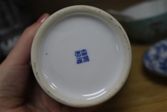 A collection of Chinese blue and white ceramics
